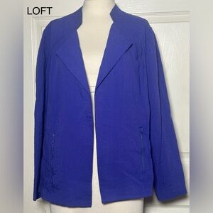 Chico's Women's Blazer, Purple, Open Jacket with side Zipper Pockets Size 3, NWT